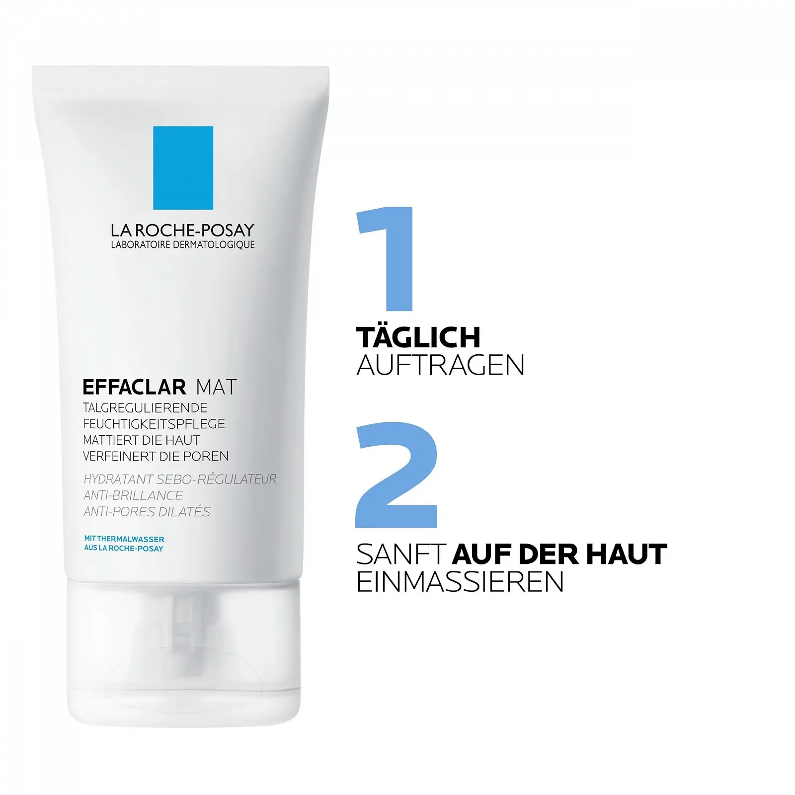 Матувальний зволожувальний крем La Roche Posay Effaclar Mat для жирної та проблемної шкіри 40 мл, фото №5 Матувальний зволожувальний крем La Roche Posay Effaclar Mat для жирної та проблемної шкіри 40 мл, фото №5