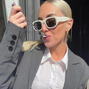 Модні прямокутні класичні сонцезахисні окуляри YAMEIZE для жінок і чоловіків, вінтажні synthetic.ua - Фото 1