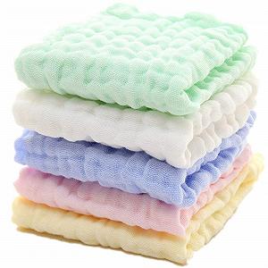 Рушники Worldly Baby, муслінові серветки для немовлят, для чутливої шкіри, 30 x 30 см - Фото 1