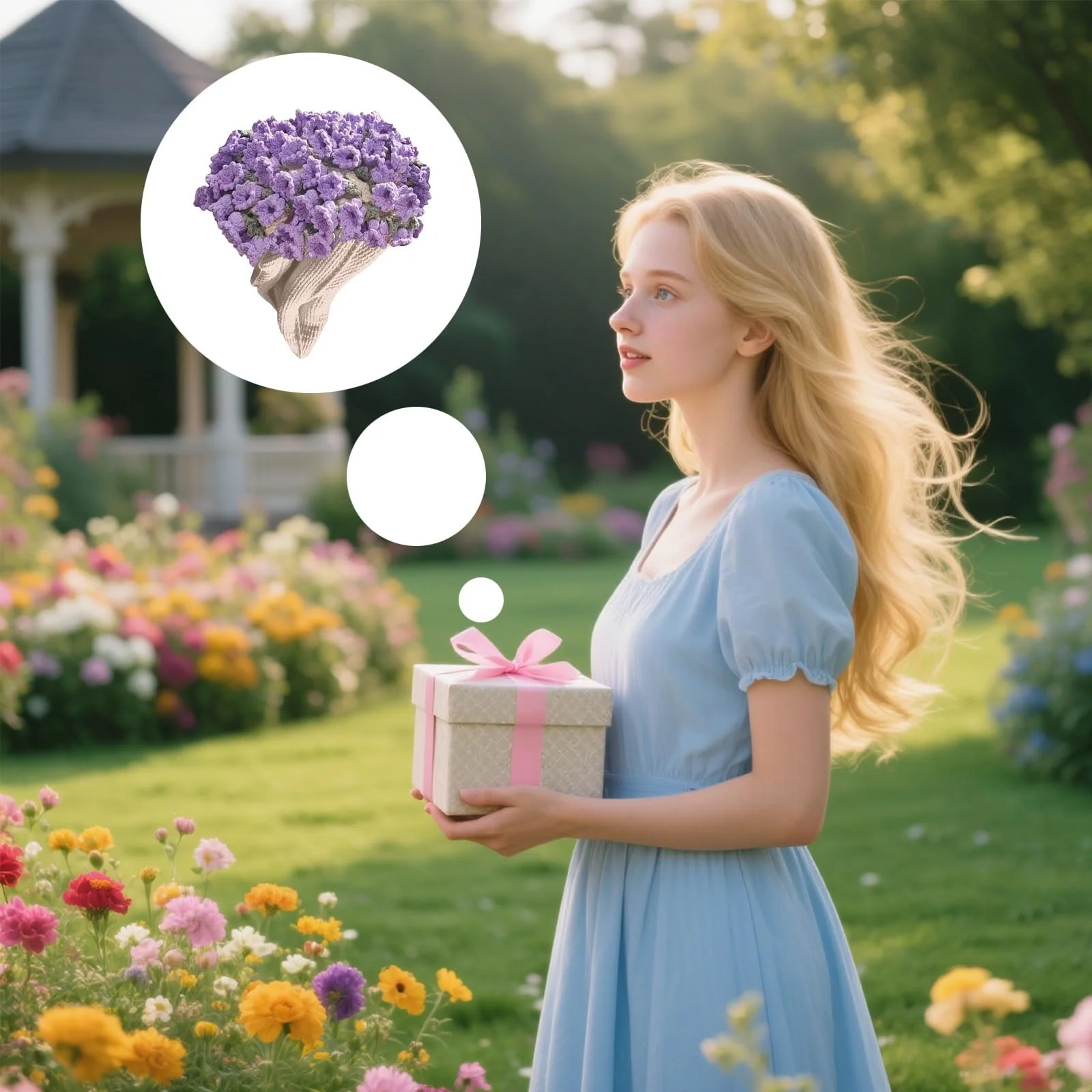 Квіткова Покривало Букет 40 x 40 см, фото №7