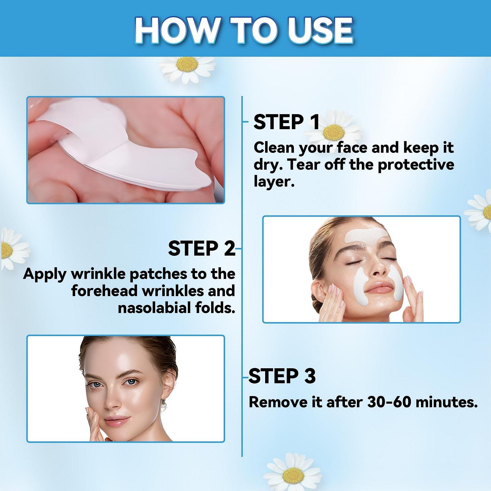 Патчи Seocam 12 шт. против морщин для лица в ночное время Увлажняющие маски, фото №5