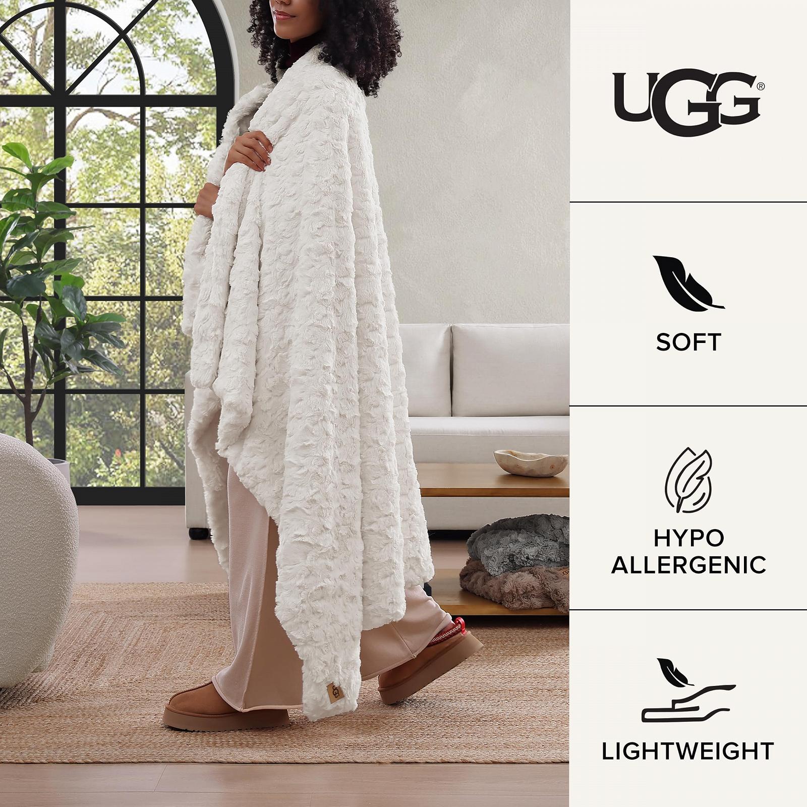 Покривало UGG Adalee М'яке штучне хутро Двостороннє, фото №3