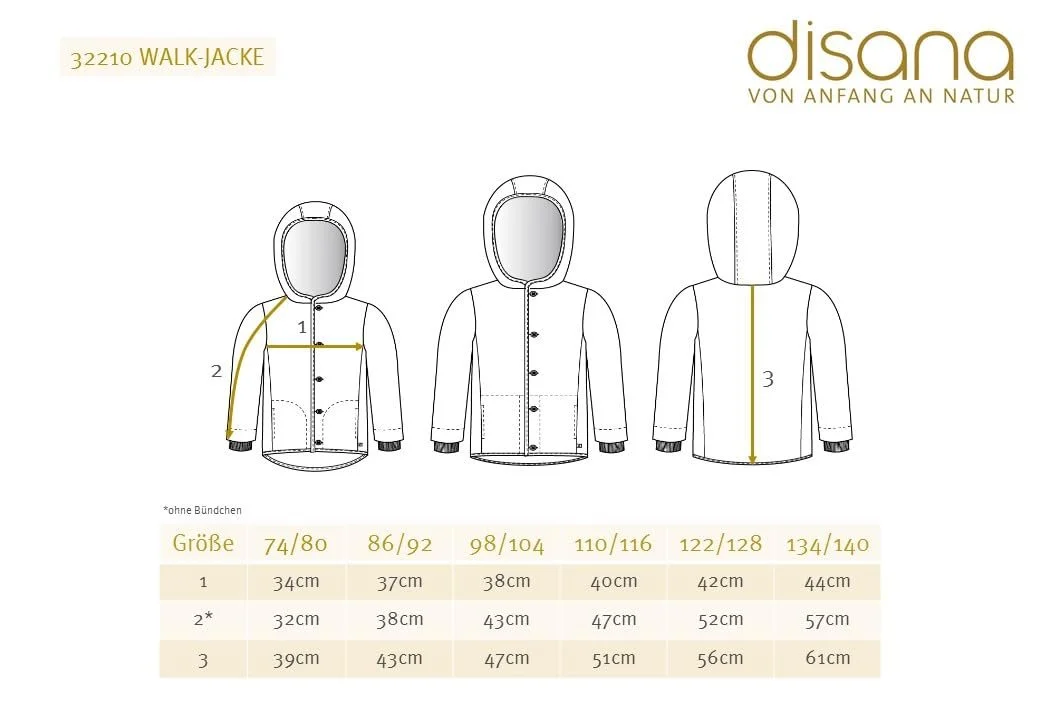 Куртка дитяча Disana Walk 100% органічна мериносова вовна дихаюча, фото №5