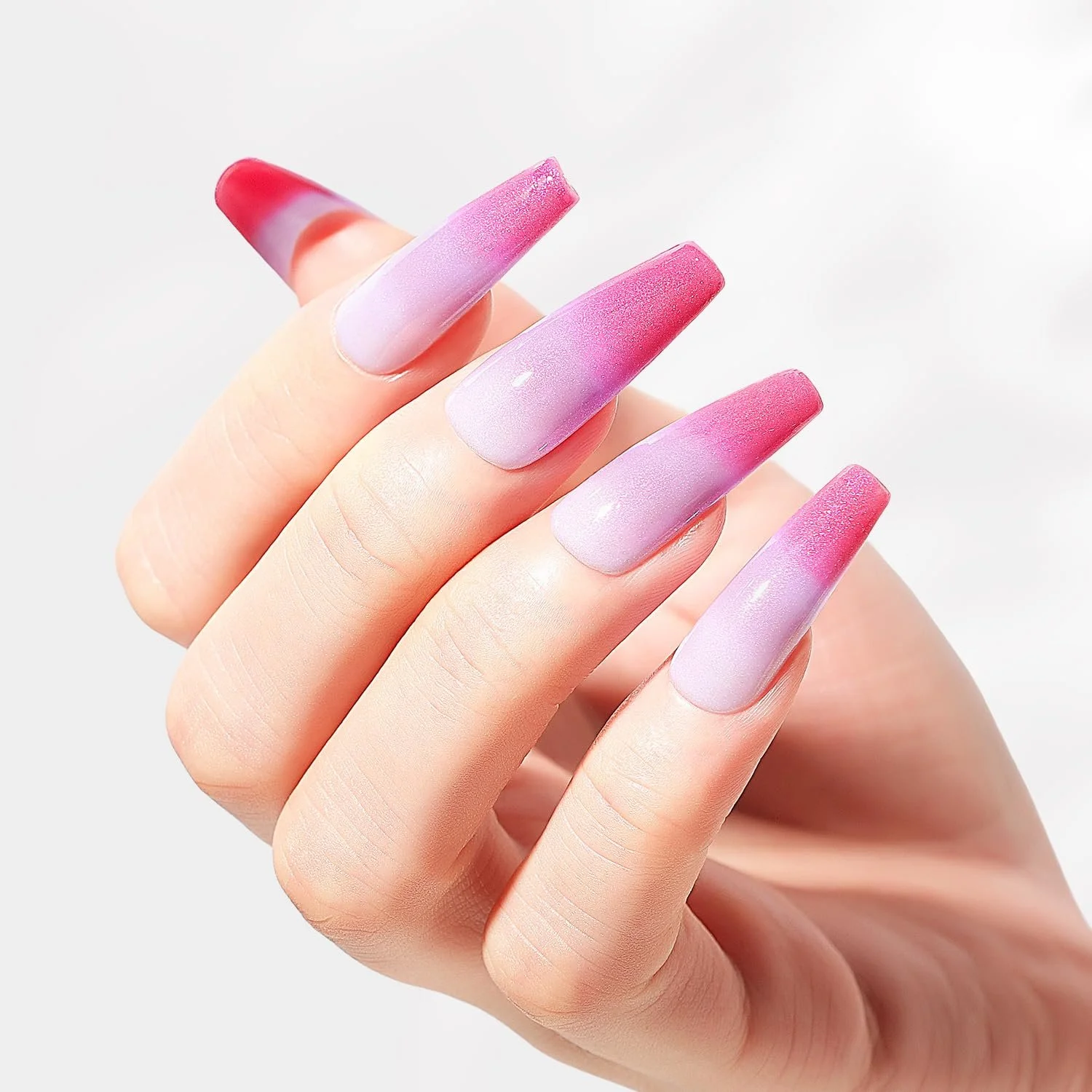 Термо гель-лак AIMEILI Набір з 6 кольорів, що змінюють колір в залежності від температури, фото №9