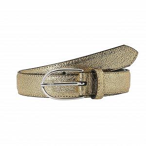 Ремінь Tamaris Accessories Жіночий Гладка Шкіра Однотонна Пряжка Звичайна посадка - золотий Однотонний, розмір: 110 - Фото 1