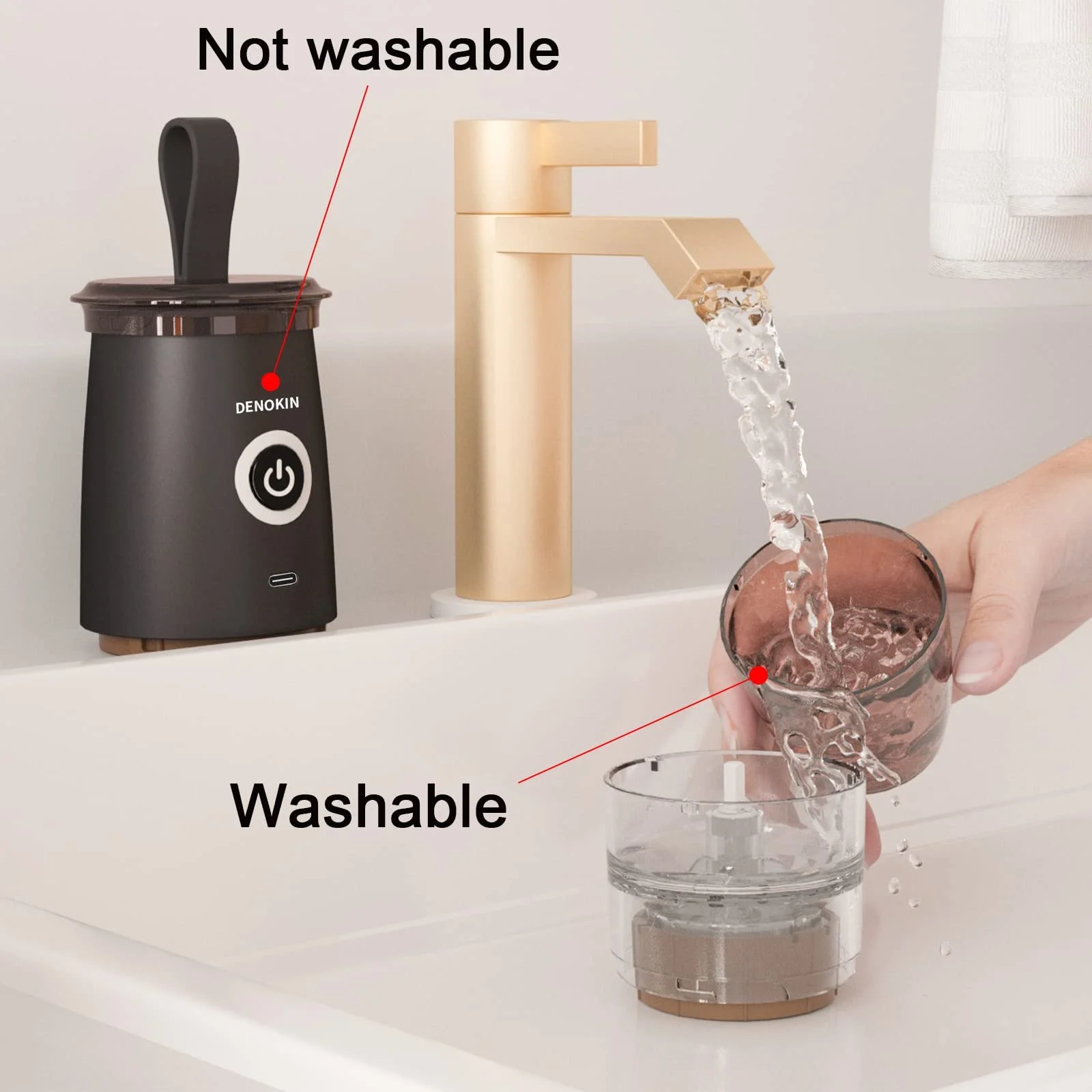 Портативная кофемолка с конической кофемолкой, электрическая/ручная 2-в-1, USB аккумуляторная мини-кофемолка с 5 настройками помола Черный, фото №5