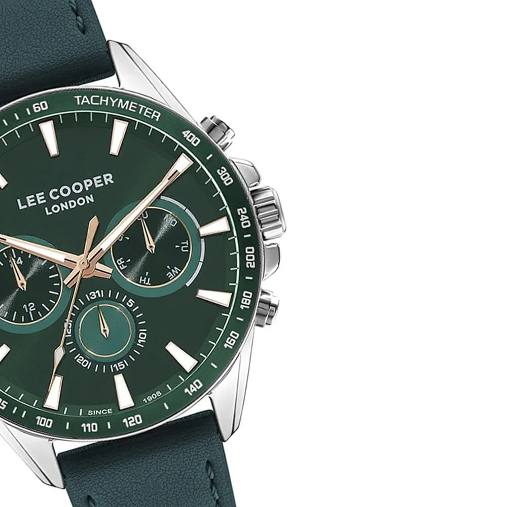 Мужские Часы Lee Cooper VX9JE1 Многофункциональные Зеленый, Разноцветный, Ремешок, фото №3 Мужские Часы Lee Cooper VX9JE1 Многофункциональные Зеленый, Разноцветный, Ремешок, фото №3