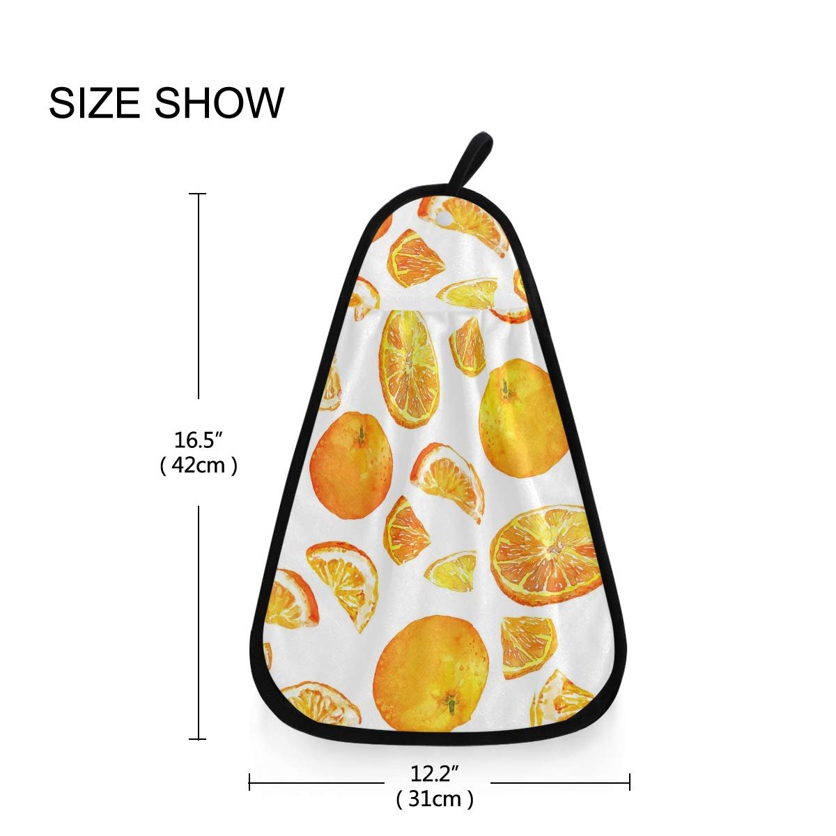 Підвісний рушник Fruit Orange Pattern 42 x 31 см Поліестер та бавовна Помаранчевий, фото №6