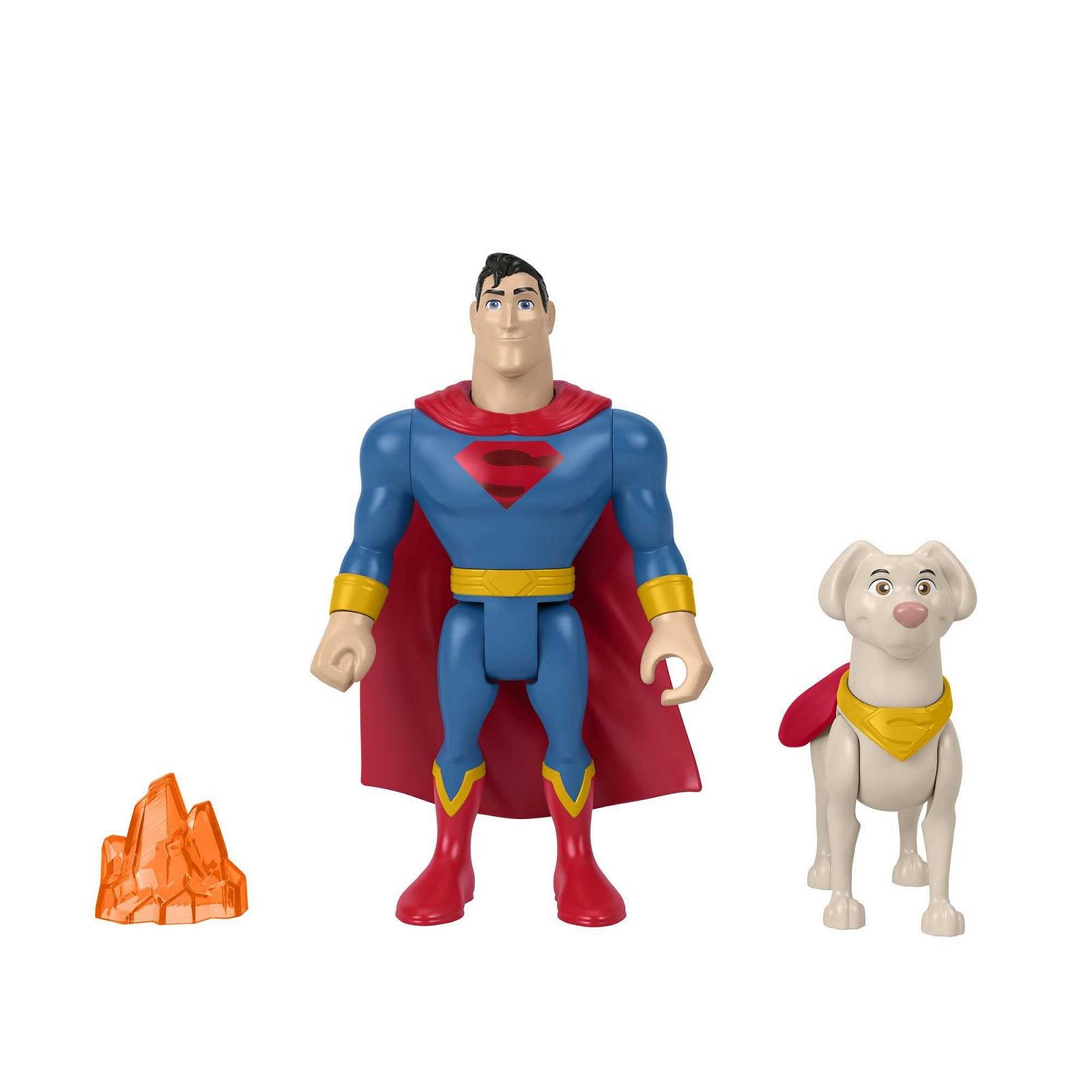 Игровой набор Fisher-Price DC Super Pets Супермен и Крипто, 2 подвижные фигурки и аксессуары, фото №4