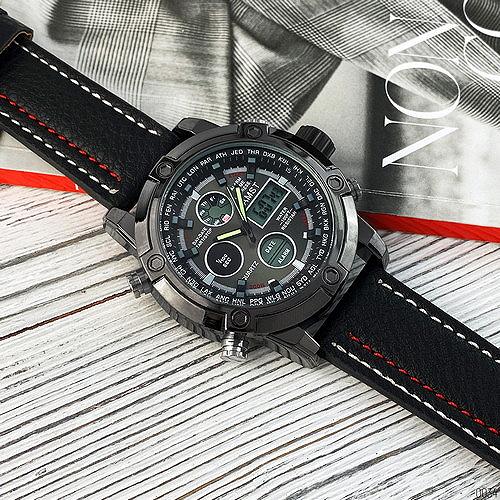 Ручні годинники AMST 3022 All Black Fluted Wristband, фото №4