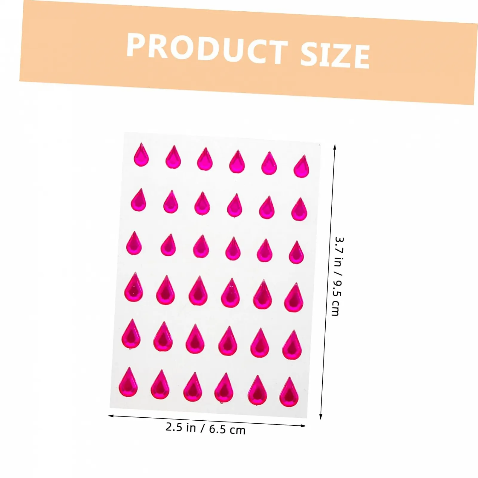 Кришталі для макіяжу MERRYHAPY для очей, самоклеючі наклейки, прикраси для тіла, для хлопчиків і дівчаток, 180 штук, фото №2