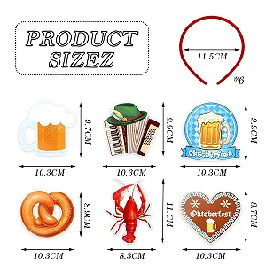 Набір з 6 головних уборів synthetic.ua - Фото 1