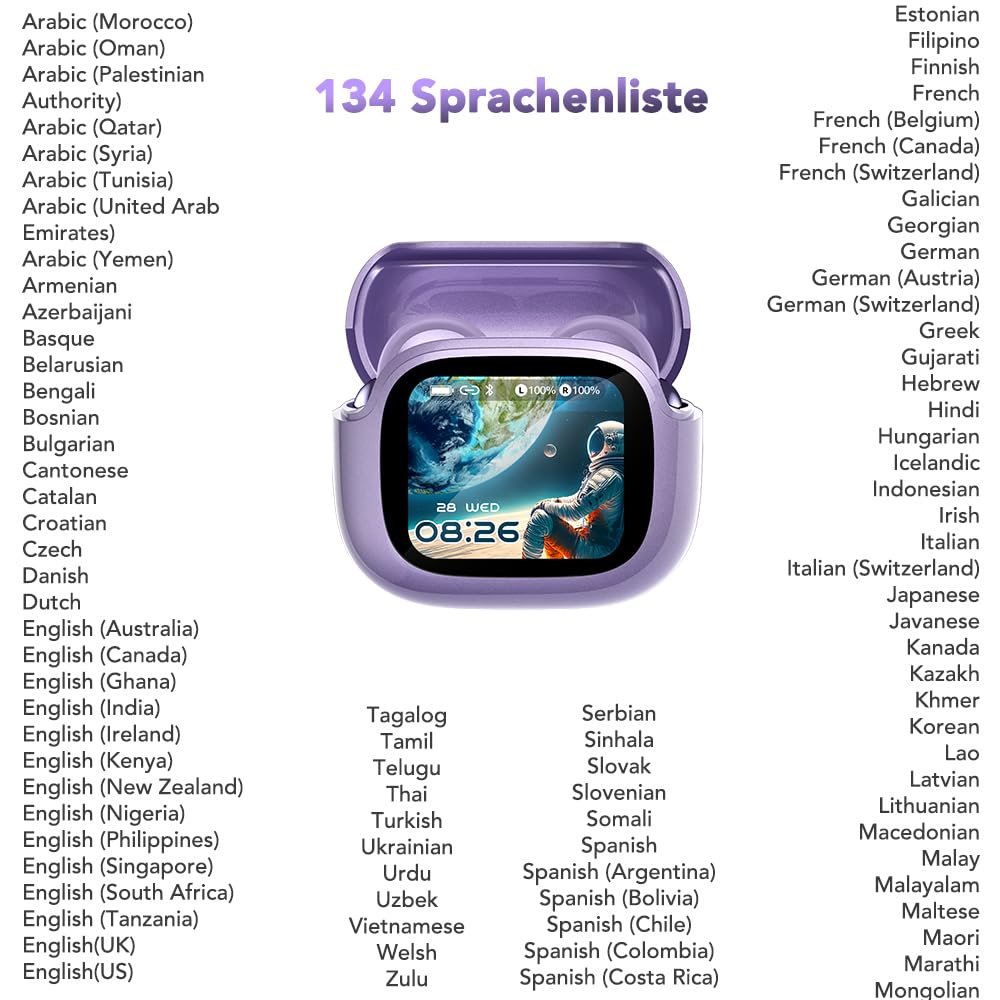 Навушники-перекладачі AI NE32, 3-в-1, 136 мов з додатком, бездротові, фото №3 Навушники-перекладачі AI NE32, 3-в-1, 136 мов з додатком, бездротові, фото №3