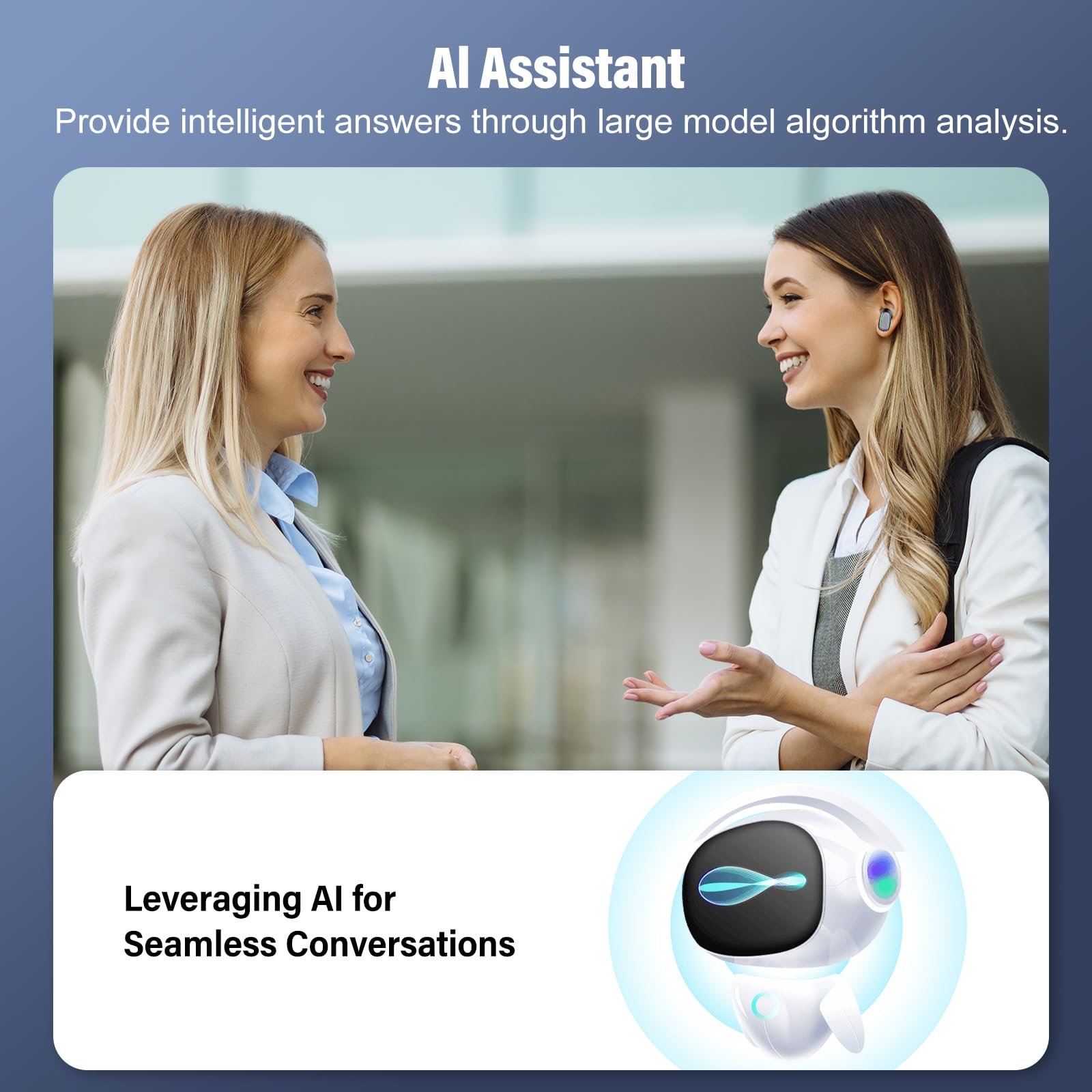 Наушники-переводчик AI Черный, фото №3