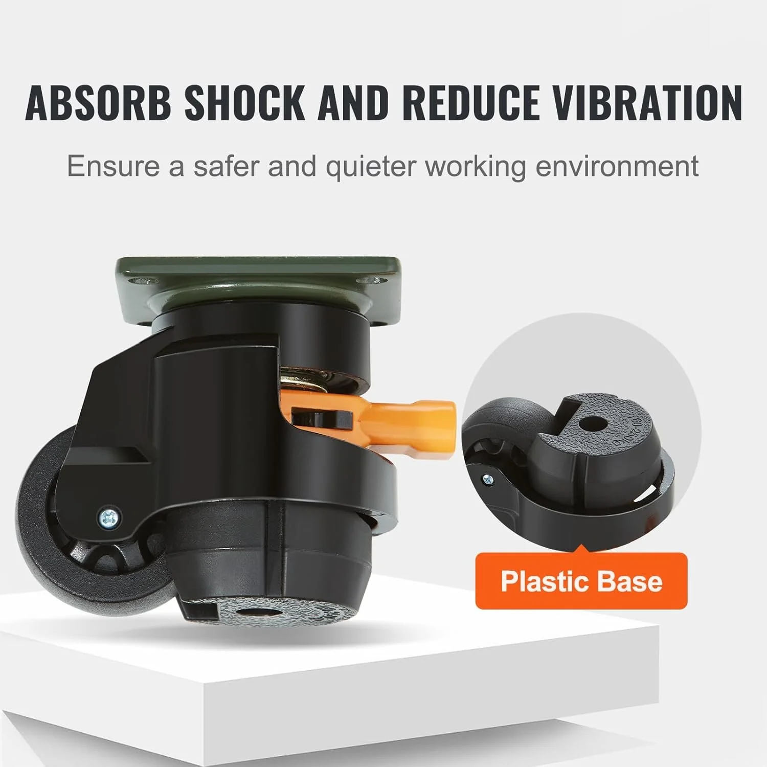 Комплект вирівнювальних роликів VEVOR GD-60FD / 4шт / до 500 кг / Black, фото №3 Комплект вирівнювальних роликів VEVOR GD-60FD / 4шт / до 500 кг / Black, фото №3