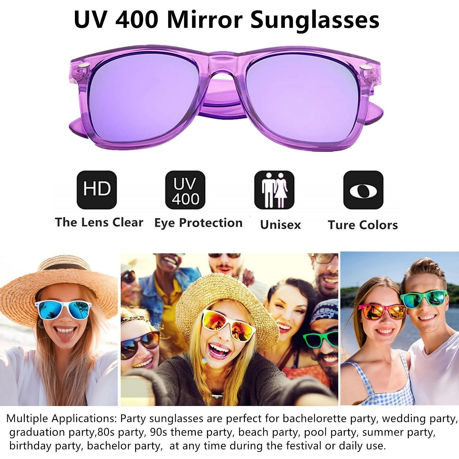 Набір сонцезахисних окулярів ФІОЛЕТОВИЙ FSMILING 8 шт., фото №4