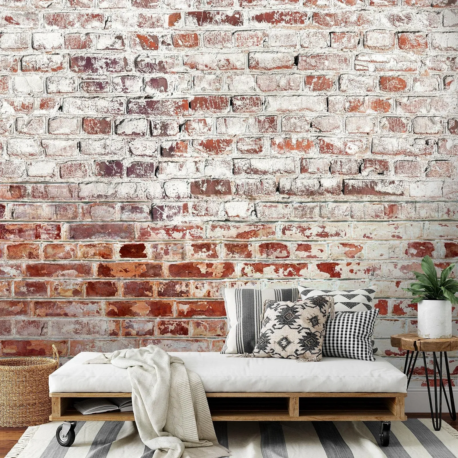 Фотообои Runa Art Stone Wall 9083012b Флизелиновые 396 x 280 см Бело-коричневые, фото №7