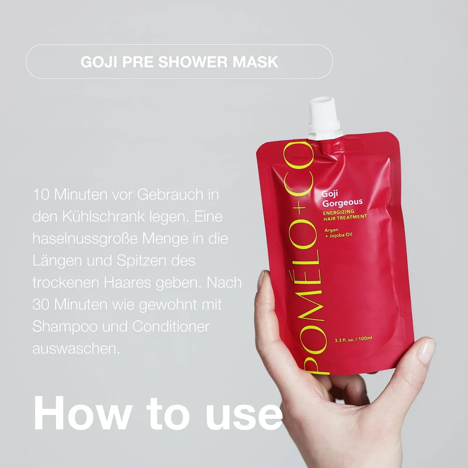 Маска для волос Pomélo+Co. 99.8% Natural Anti Frizz GOJI GORGEOUS / 100 мл, фото №4