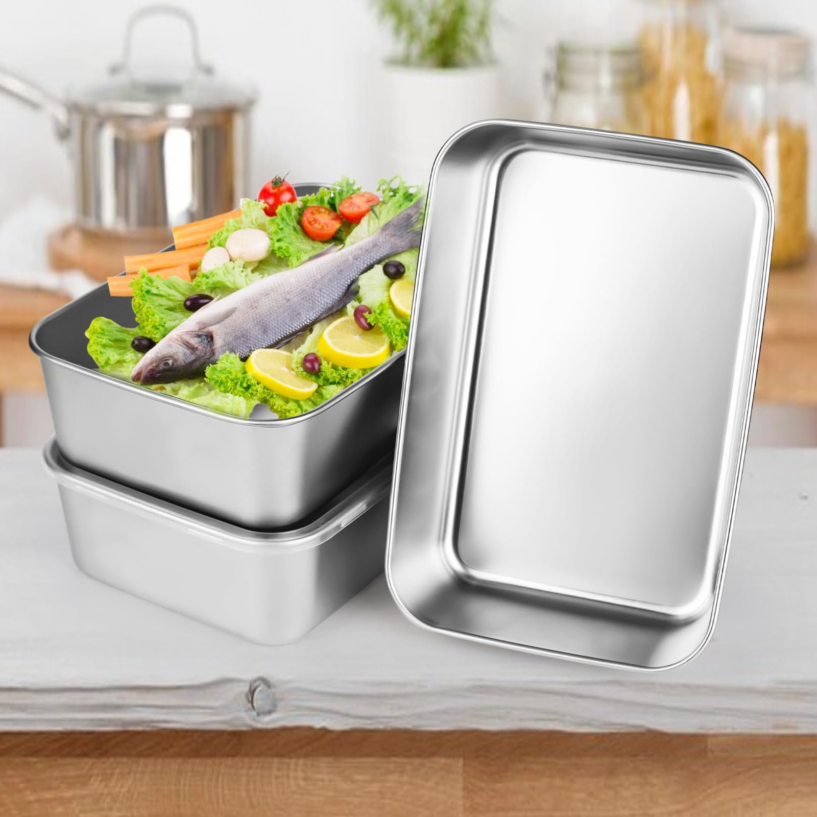 Ємності DMJJSD 2000 ml Stainless Steel Airtight, фото №4