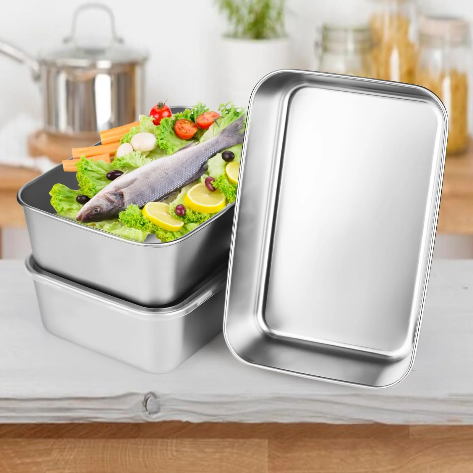Ємності DMJJSD 2000 ml Stainless Steel Airtight, фото №4 Ємності DMJJSD 2000 ml Stainless Steel Airtight, фото №4