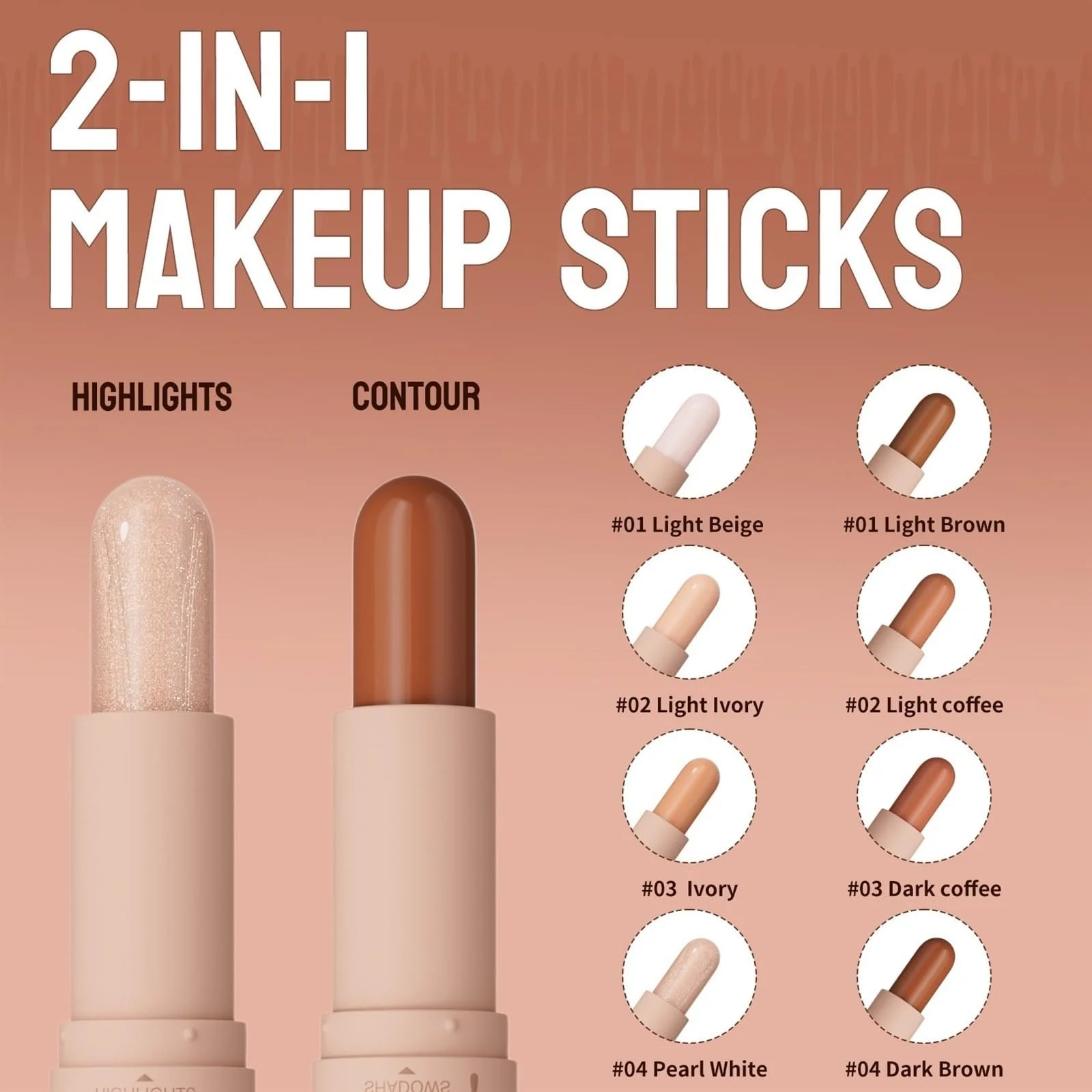 Консилер-стік Neuer Professional Make-up Wonder Stift 2 кольори, 04#, фото №2