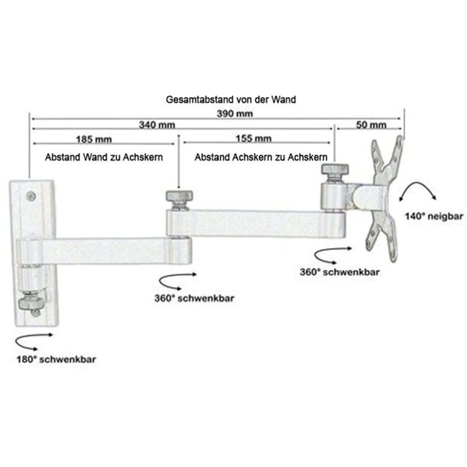 Кронштейн для ноутбука Drall Универсальный настенный Серебряный Model: L52W-IP3S, фото №4 Кронштейн для ноутбука Drall Универсальный настенный Серебряный Model: L52W-IP3S, фото №4