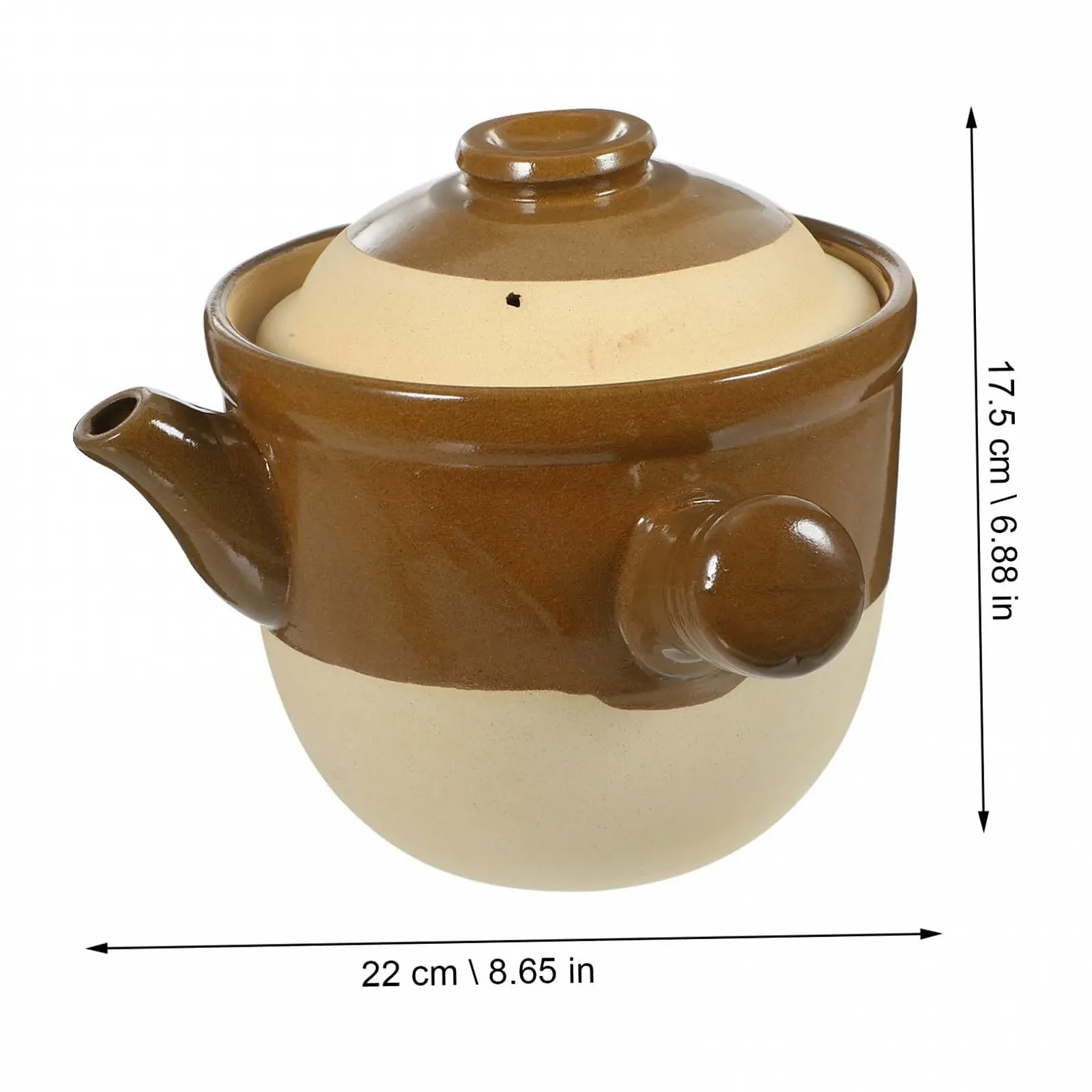 Керамическая кастрюля Hitzebeständig 2 л с эргономичной ручкой, фото №6