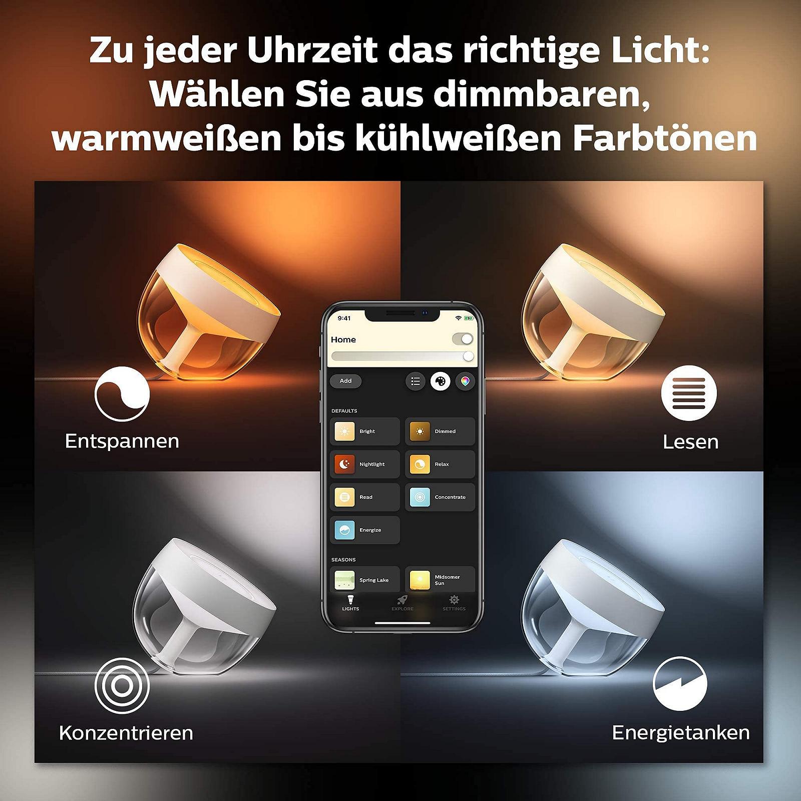 Настільна лампа Philips Hue Iris Gen4 EU/UK чорна (набір з 3 штук), фото №6