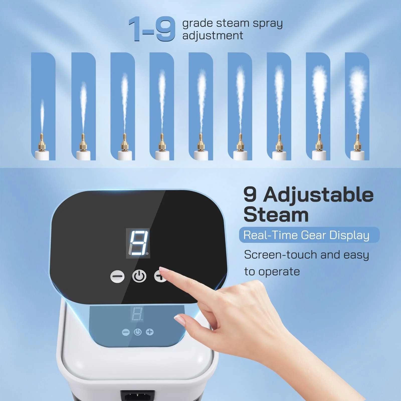 Пароочисник ручний 2500 W 1200 ml 9 швидкостей, фото №6 Пароочисник ручний 2500 W 1200 ml 9 швидкостей, фото №6