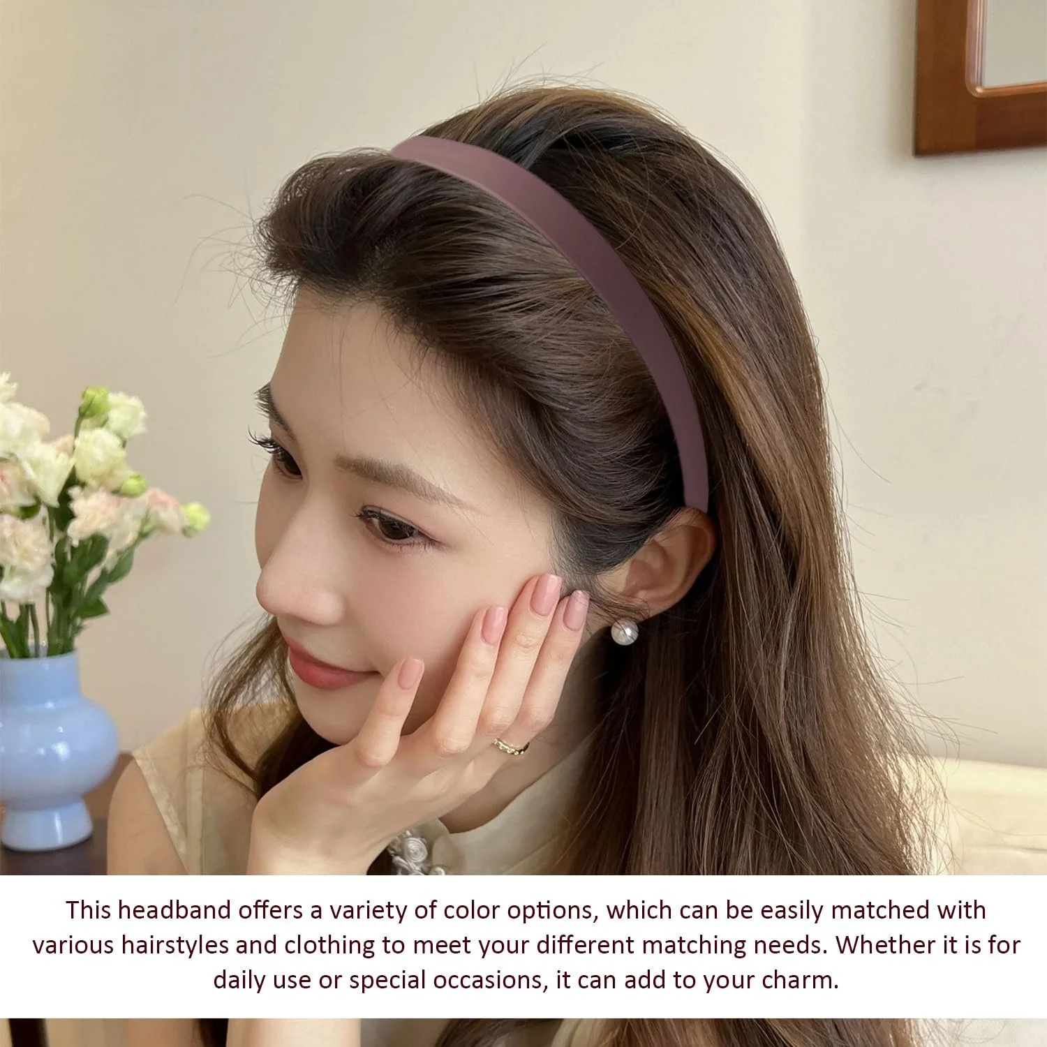 Набір тонких обручів для волосся для жінок, фото №5