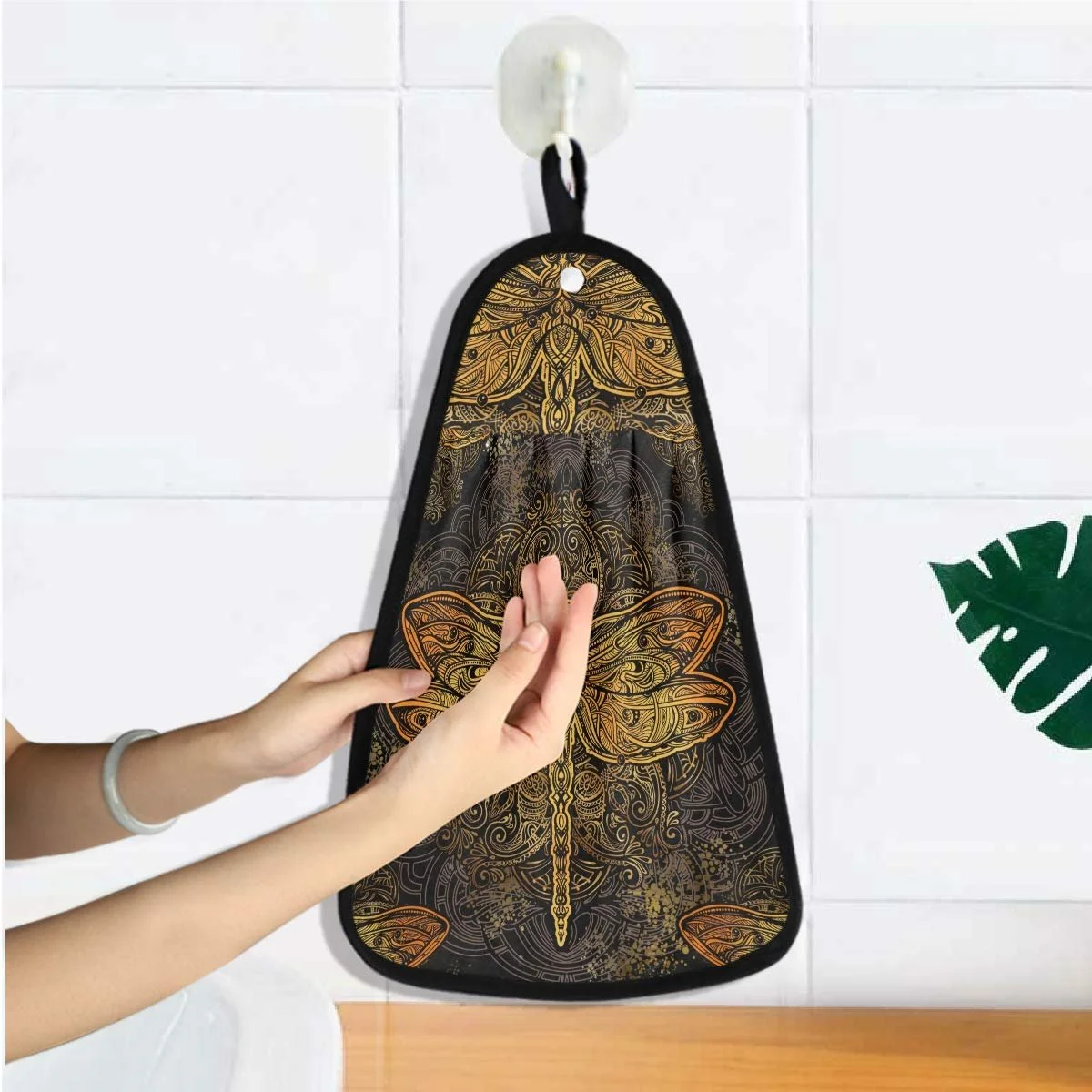 Подвесное полотенце Mandala Libelle быстросохнущее впитывающее для кухни и ванной комнаты, фото №5