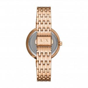 Женские часы Three Hand Armani Exchange, корпус 36 мм, розовое золото, AX5912 synthetic.ua - Фото 1