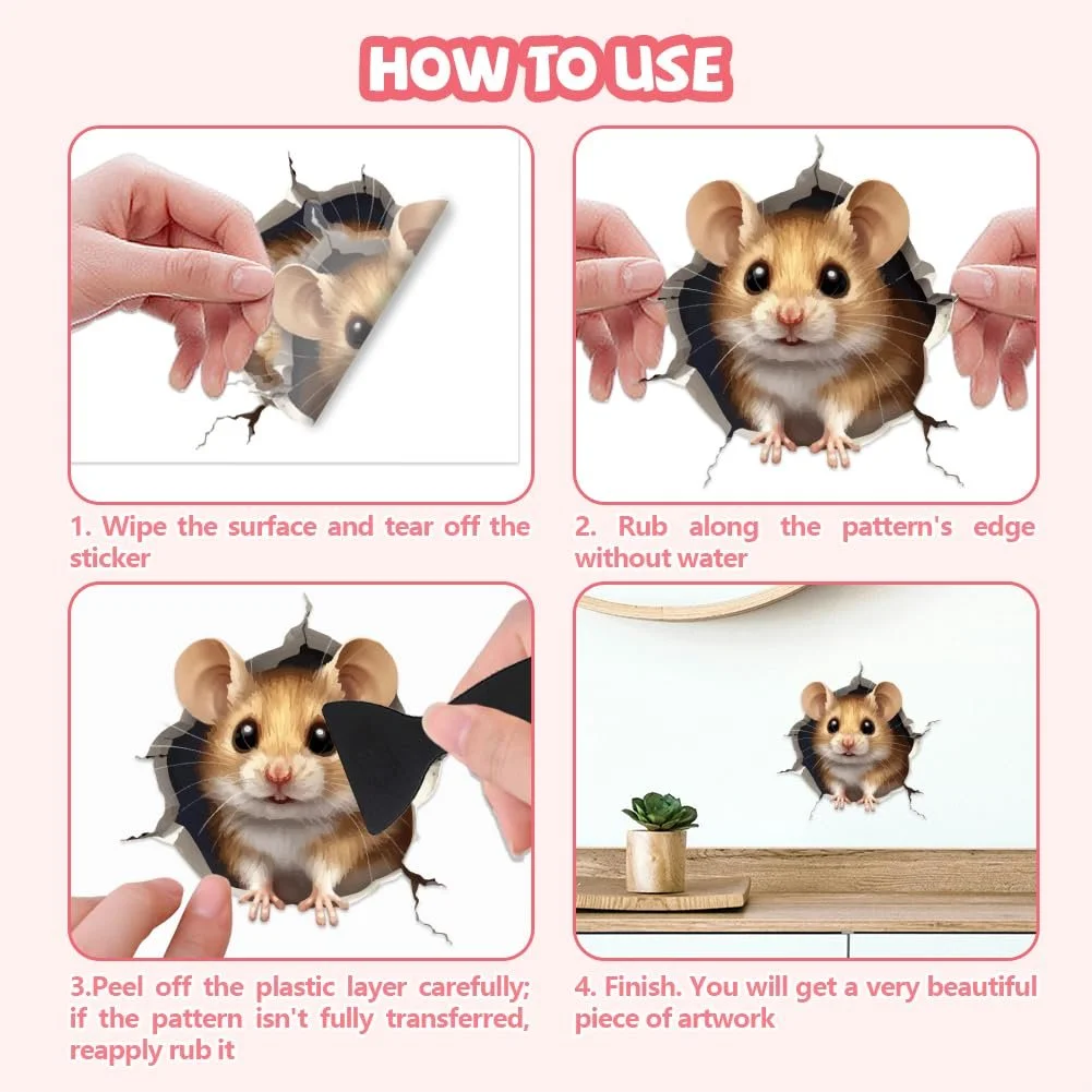 Наклейка на стіну Peacoblue Black Branches and Birds вінілова 3D 2 листи 30 x 96 см чорна, фото №3