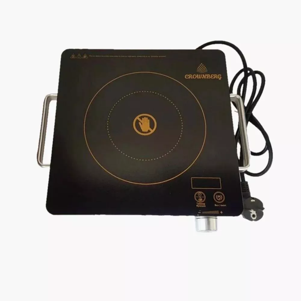 Плита инфракрасная одноконфорочная Crownberg CB-1325 2000Вт Черная, фото №1