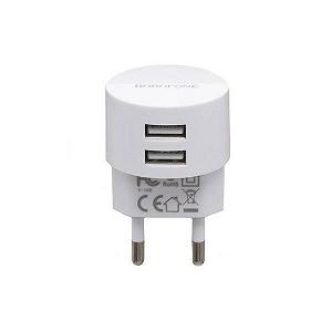 Адаптер BA23A 2USB Borofone Белый - Фото 1