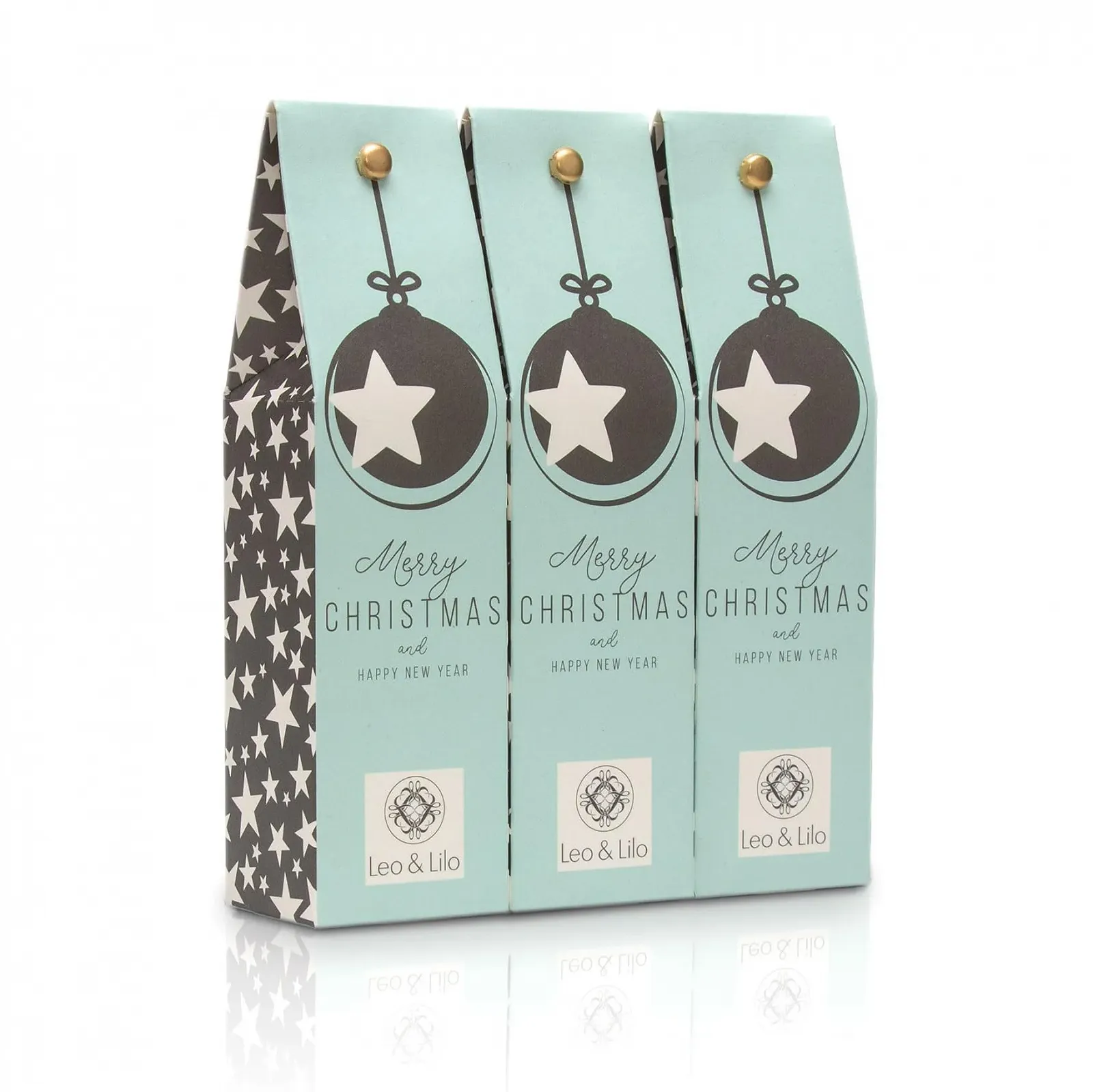 Лосьон Leo & Lilo Приветственный Маленький для рук и тела с органическим алоэ вера - 3 x 50 мл в подарочной рождественской упаковке, фото №1