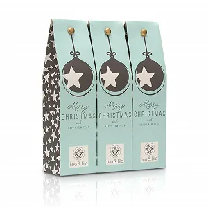 Лосьйон Leo & Lilo Вітальний Маленький для рук та тіла з органічною алое вера - 3 x 50 мл в подарунковій різдвяній упаковці - Фото 1