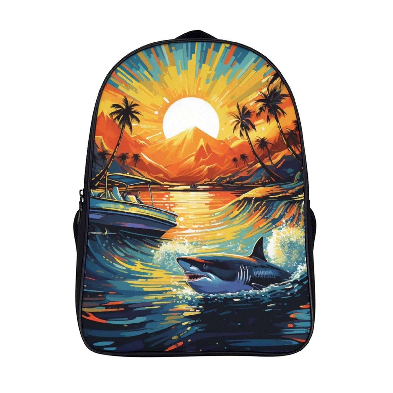 Шкільний Рюкзак DPEOANEBN Shark для Хлопчиків та Підлітків, Модель Style-4, 40 x 28 x 16 см, фото №1