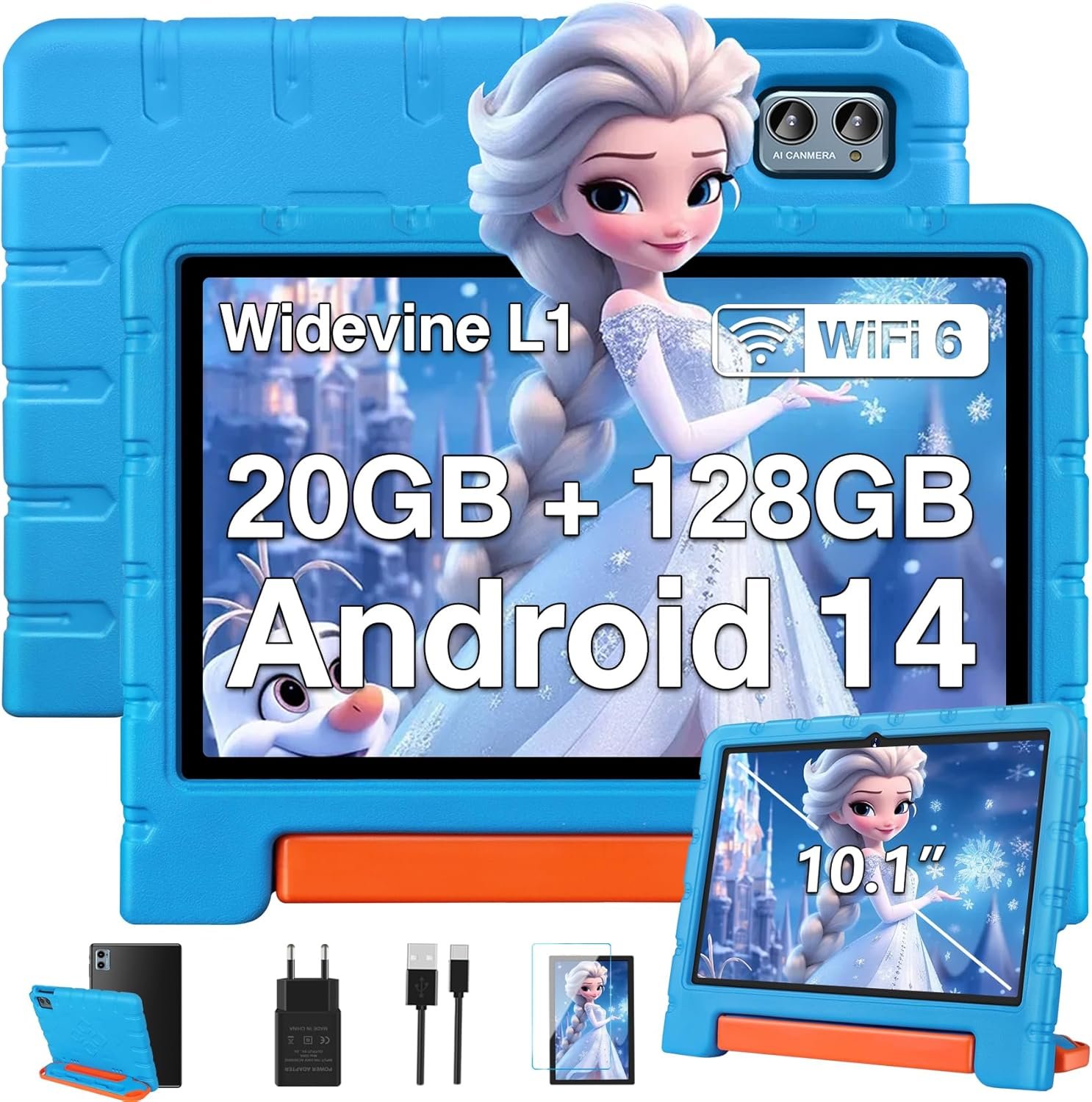 Планшет 10.1" ZIOVO Z138 6+14/128Gb 8 ядер Android 14 6000 mAh Черный, фото №1
