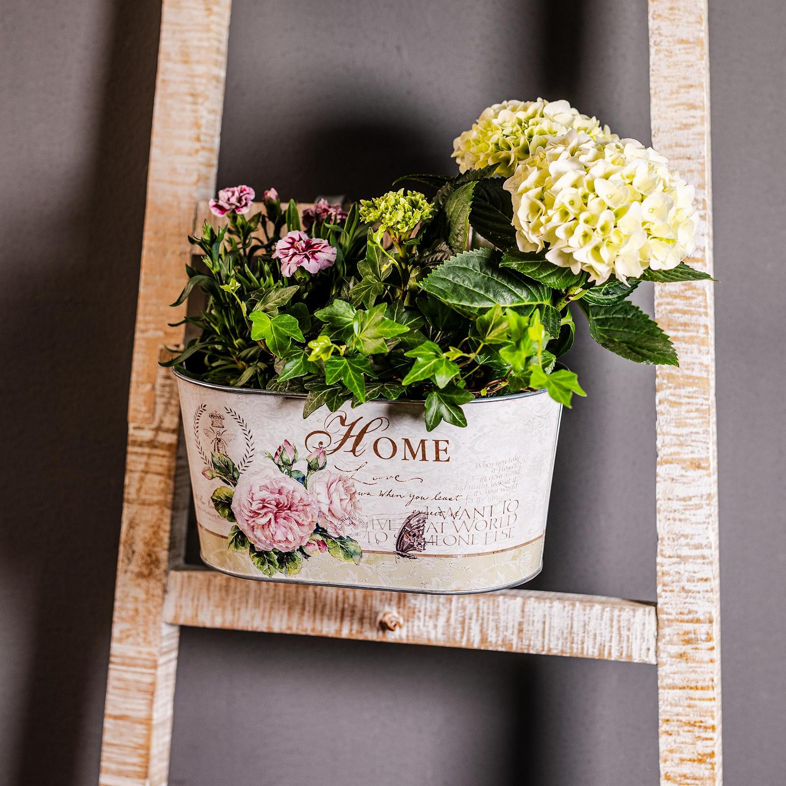 Підвісний горщик DARO DEKO Металевий з 2 ручками 23 см x 11 см (Гвоздика, 1 шт. в упаковці), фото №5