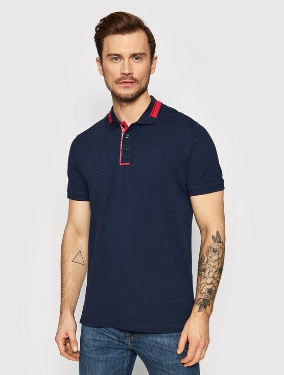 Рубашка-поло Jack & Jones 12200444 Blazer-Fit Standard fit Темно-синий XL, фото №2