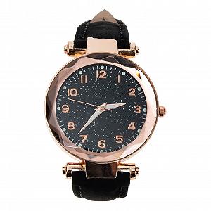 Цифровий годинник LIFKOME Кварцовий Жіночий Годинник Чорний - Фото 1