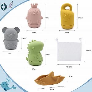 Набор игрушек для ванны 8 шт. synthetic.ua - Фото 1