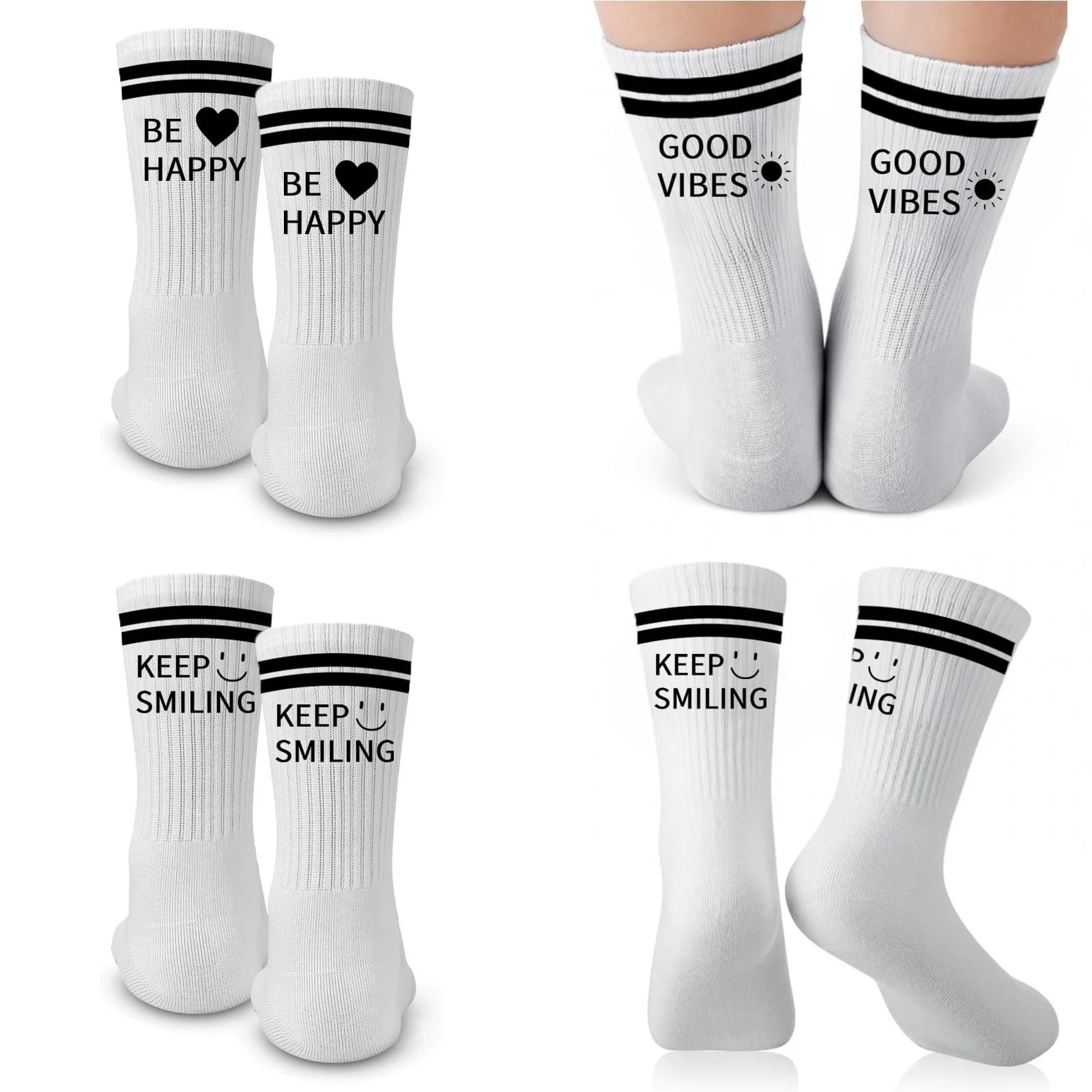 Шкарпетки Happy Socks з написом, 3 пари, розмір 39-42, фото №1 Шкарпетки Happy Socks з написом, 3 пари, розмір 39-42, фото №1