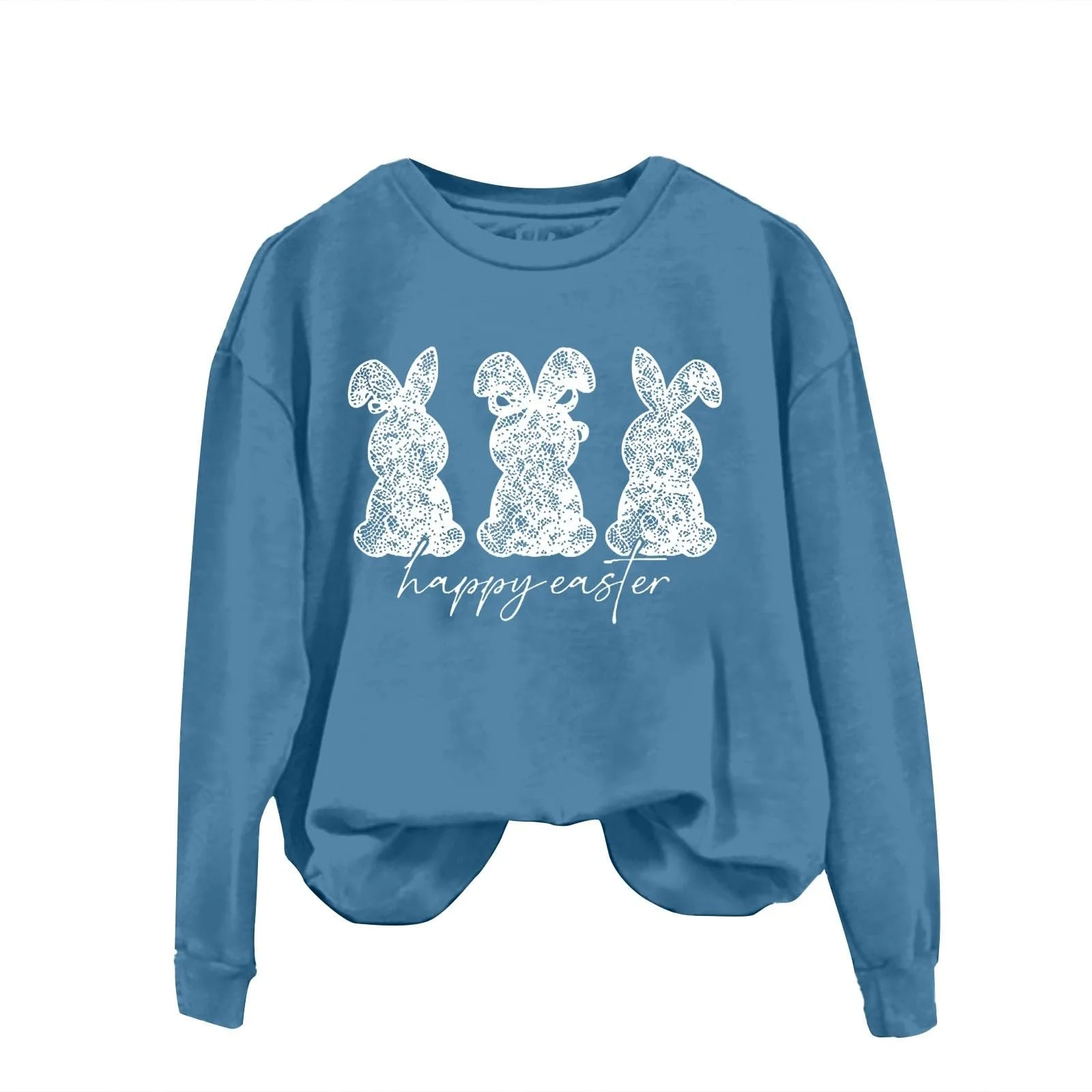 Свитшот Спортивный Женский Happy Easter Bunny Print для Кемпинга, Активного Отдыха, Путешествий и Пешего Туризма, фото №2