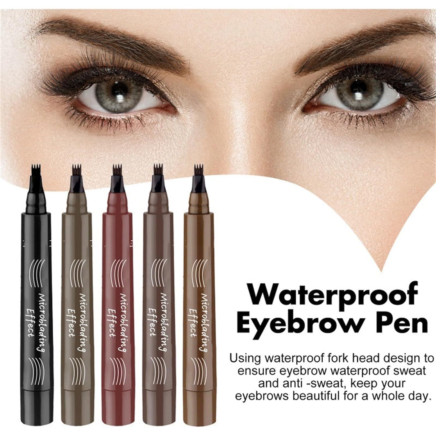 Олівець для Бровей Upgraded 2024 Eyebrow Pencil with 4 Fork Tips Темно-коричневий, фото №3 Олівець для Бровей Upgraded 2024 Eyebrow Pencil with 4 Fork Tips Темно-коричневий, фото №3