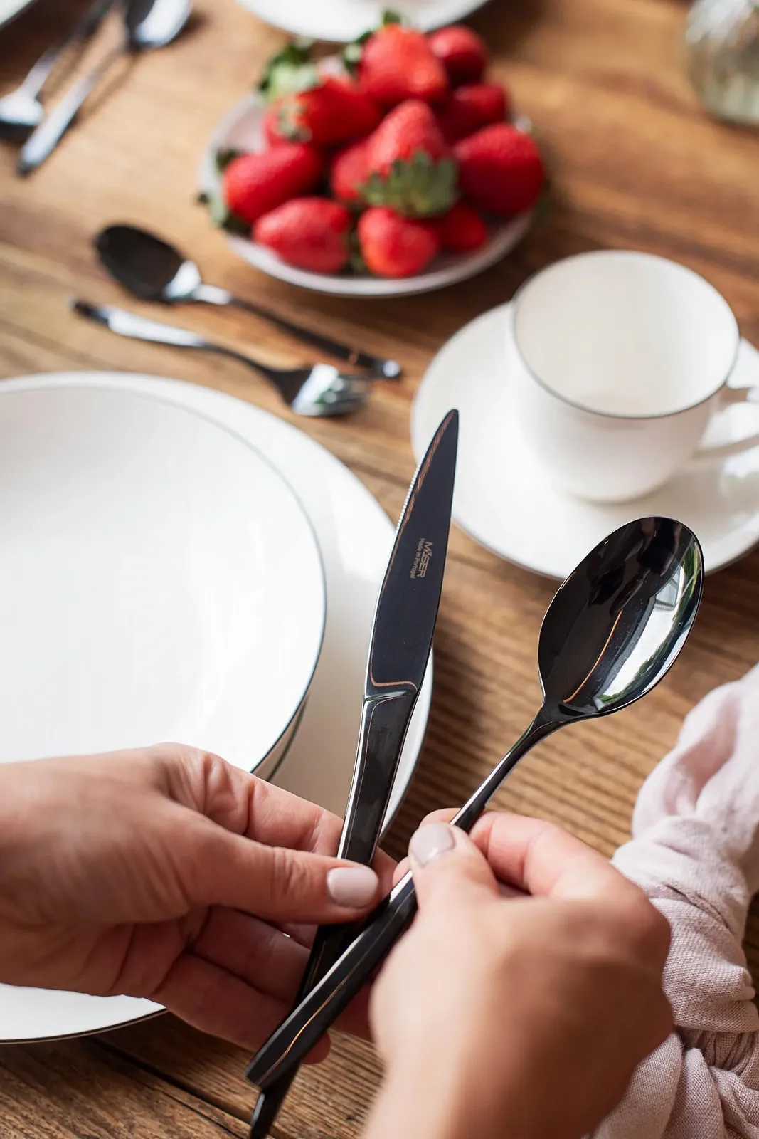 Ложка для кави Mäser Nigran Набір 12 штук Чорний, фото №2