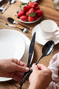 Ложка для кави Mäser Nigran Набір 12 штук Чорний synthetic.ua - Фото 1