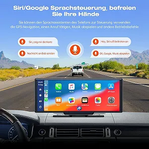 Автомагнітола Lamtto RC06 / 10" / Сенсорна / Apple CarPlay / Android Auto / Bluetooth / GPS / USB / AUX synthetic.ua - Фото 1