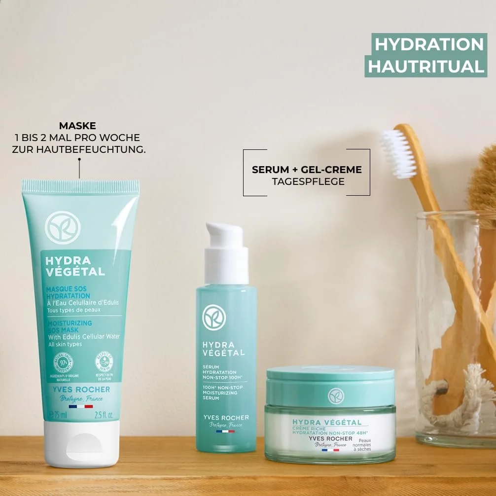 Маска Yves Rocher HYDRA VÉGÉTAL Intensive Moisturising SOS Зволожуюча, фото №6